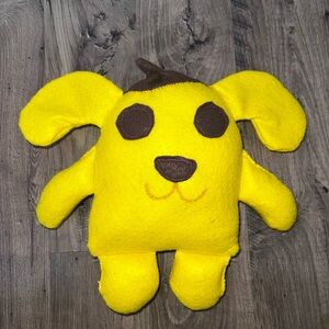 Yellow Plush Dog Toy